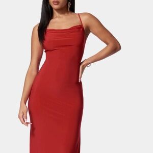 BEBE Cherry Red Dress. Size XS